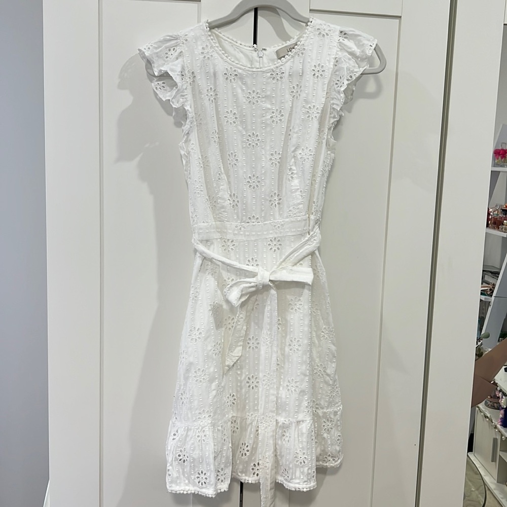 Loft Women White Dress